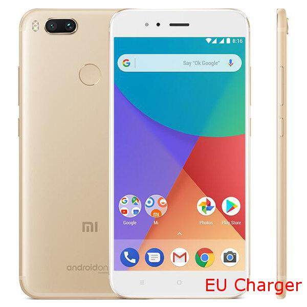 Xiaomi Mi A1 MiA1 Global Version 5.5 inch 4GB RAM 64GB Snapdragon 625 Octa core 4G Smartphone Gold EU plug