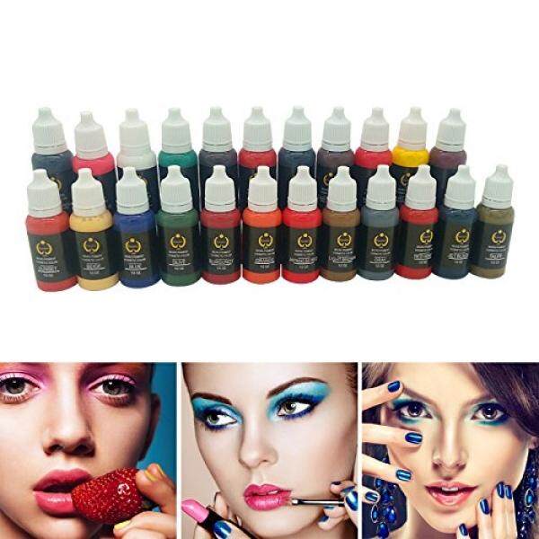 Wholesale 10pcs permanent BaodeLi Makeup tattoo ink pigment 15ml/bottle for eyebrow Permanent body makeup lip ink tattoo machine beauty tools