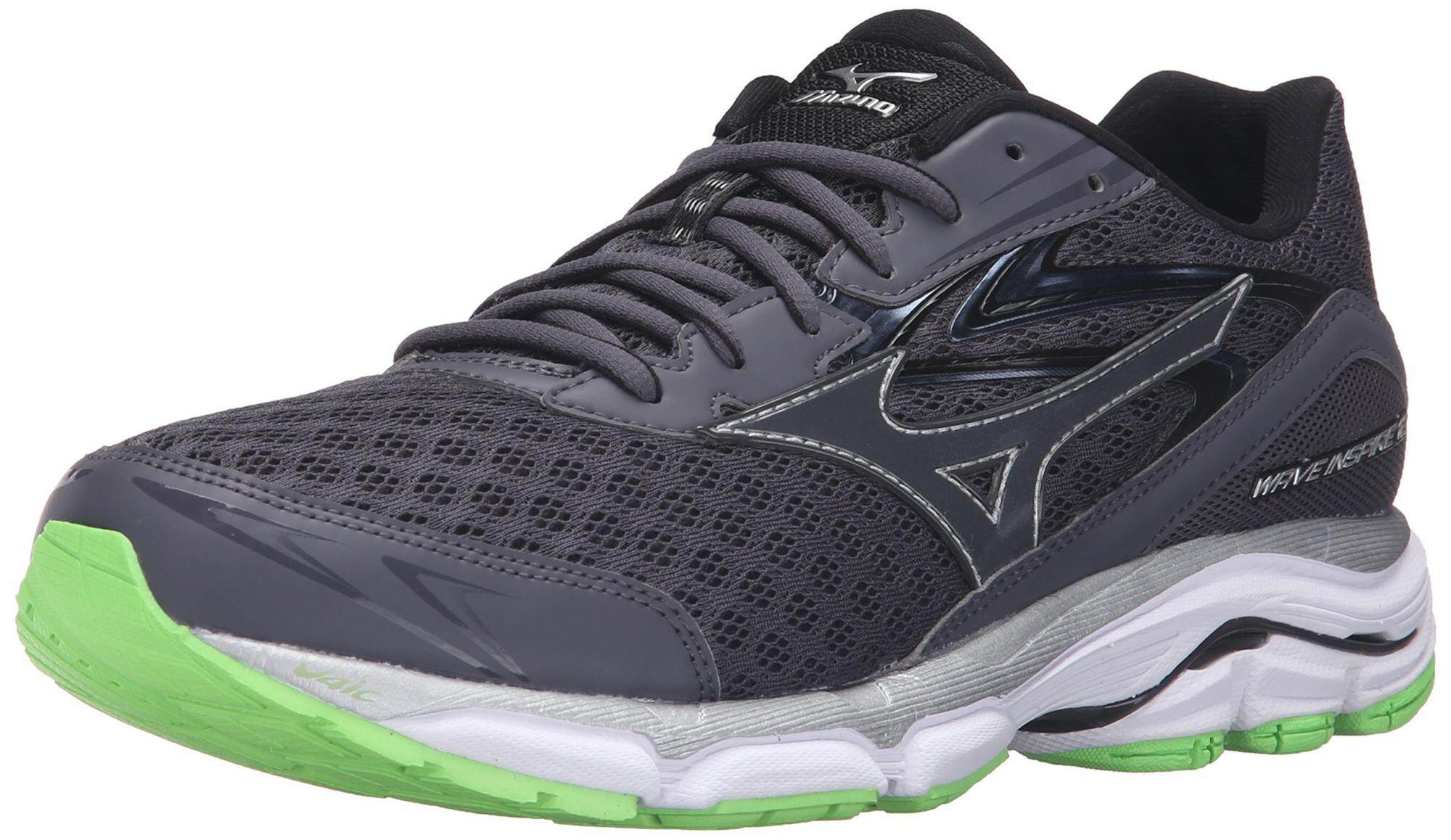Mizuno Men's Wave Inspire 12 Running Shoe, Periscope/Green Flash, 8 D US