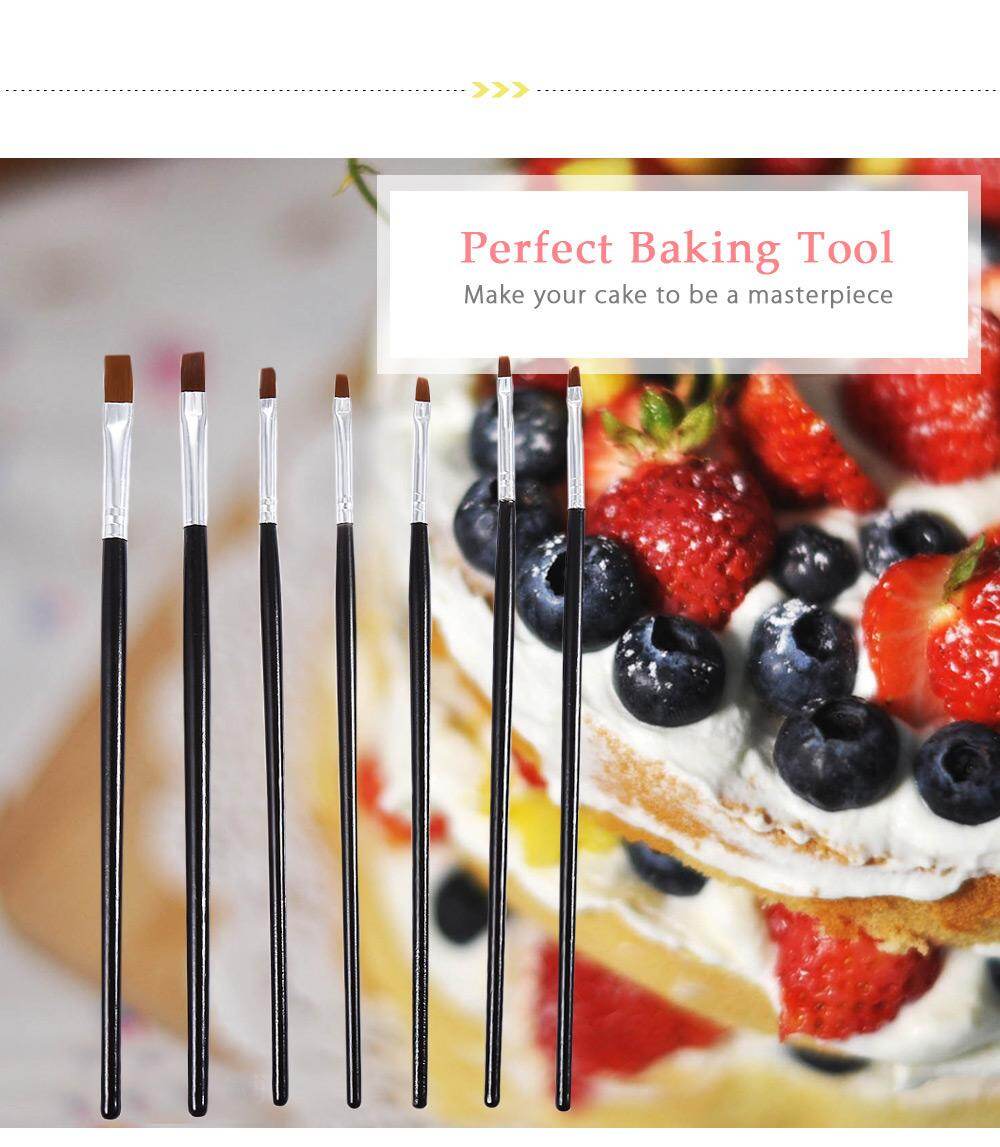 7pcs Cake Engraving Pen Brushes Fondant Decorating Baking Tools