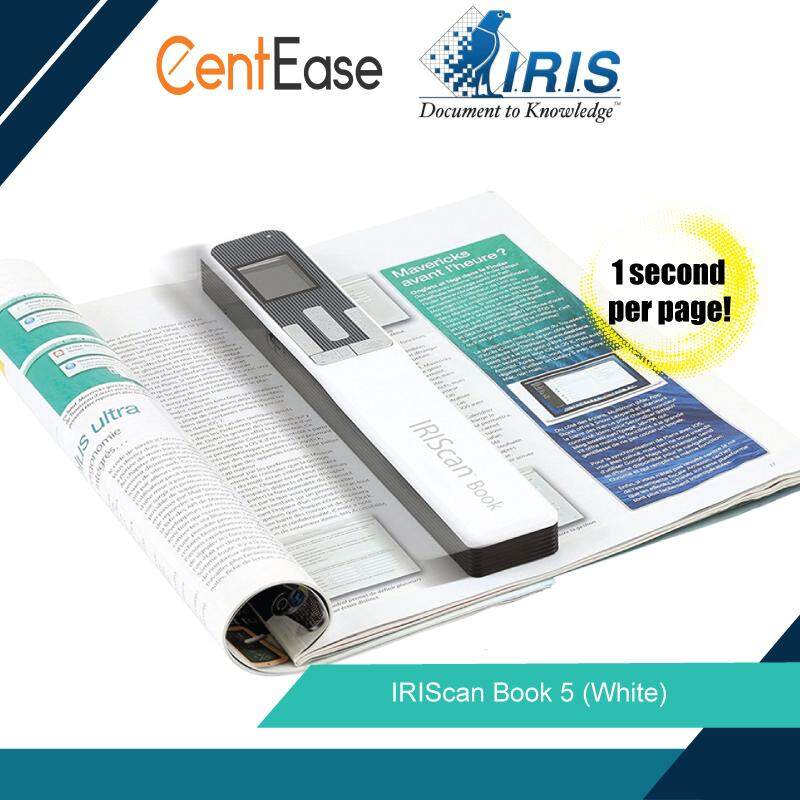 IRIScan Book and Magazine Scanner - Book 5 (White) 1 second per page