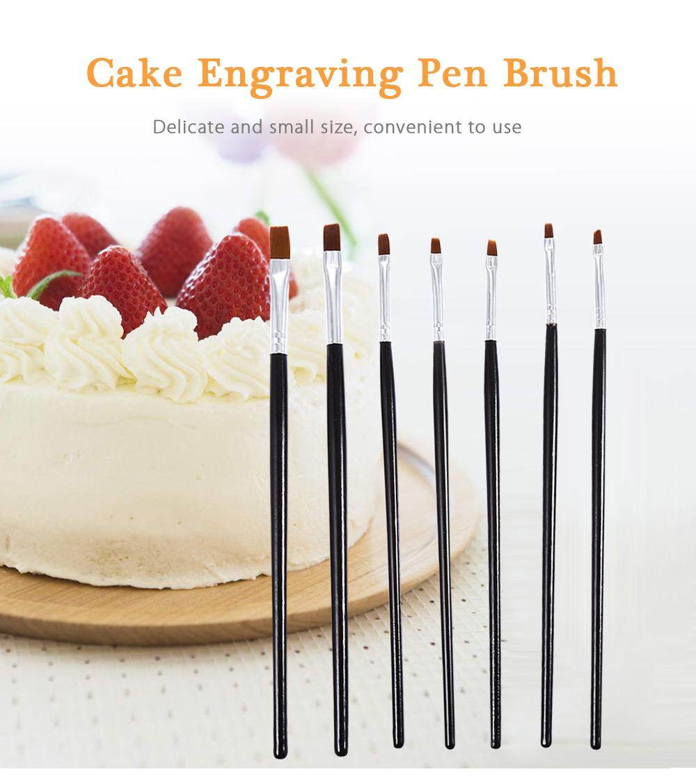 7pcs Cake Engraving Pen Brushes Fondant Decorating Baking Tools