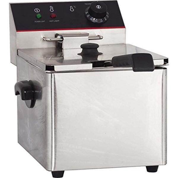 Hakka 6L Commercial Stainless Steel Deep Fryers Electric Professional Restaurant Grade Turkey Fryers TEF-6L
