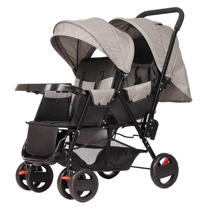 Rabbit Double Seat Toddler Twins Baby Stroller Light Weight Baby Stroller Travel Stroller Twin Stroller Double Stroller ZP-3012 9.60kg+/