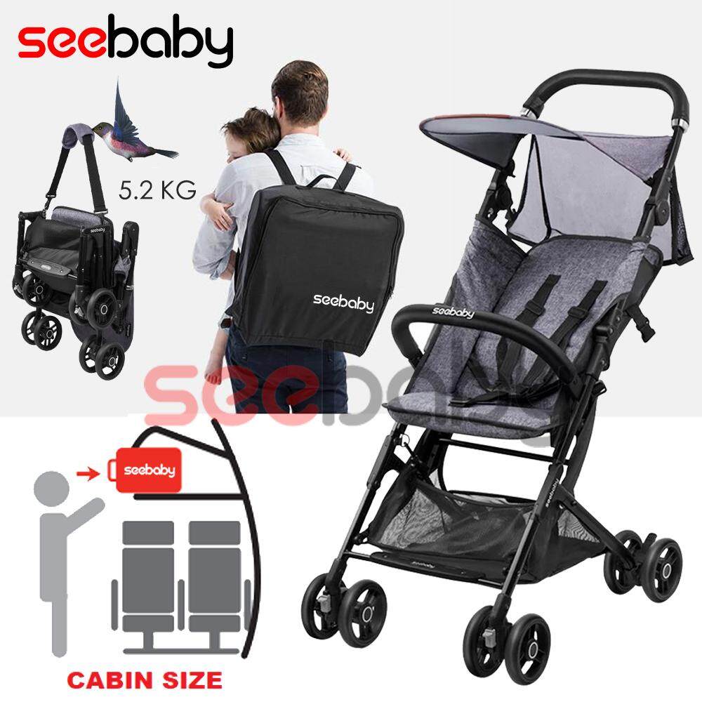 (100 Authentic) Seebaby A2 Backpack Type Stroller Cabin Size