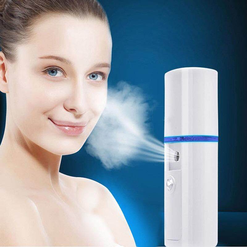 USB Rechargeable Nano Facial Steamer Mini Handy Face Sprayer Portable Moisturizing Atomization Beauty Device (Ready Stock)