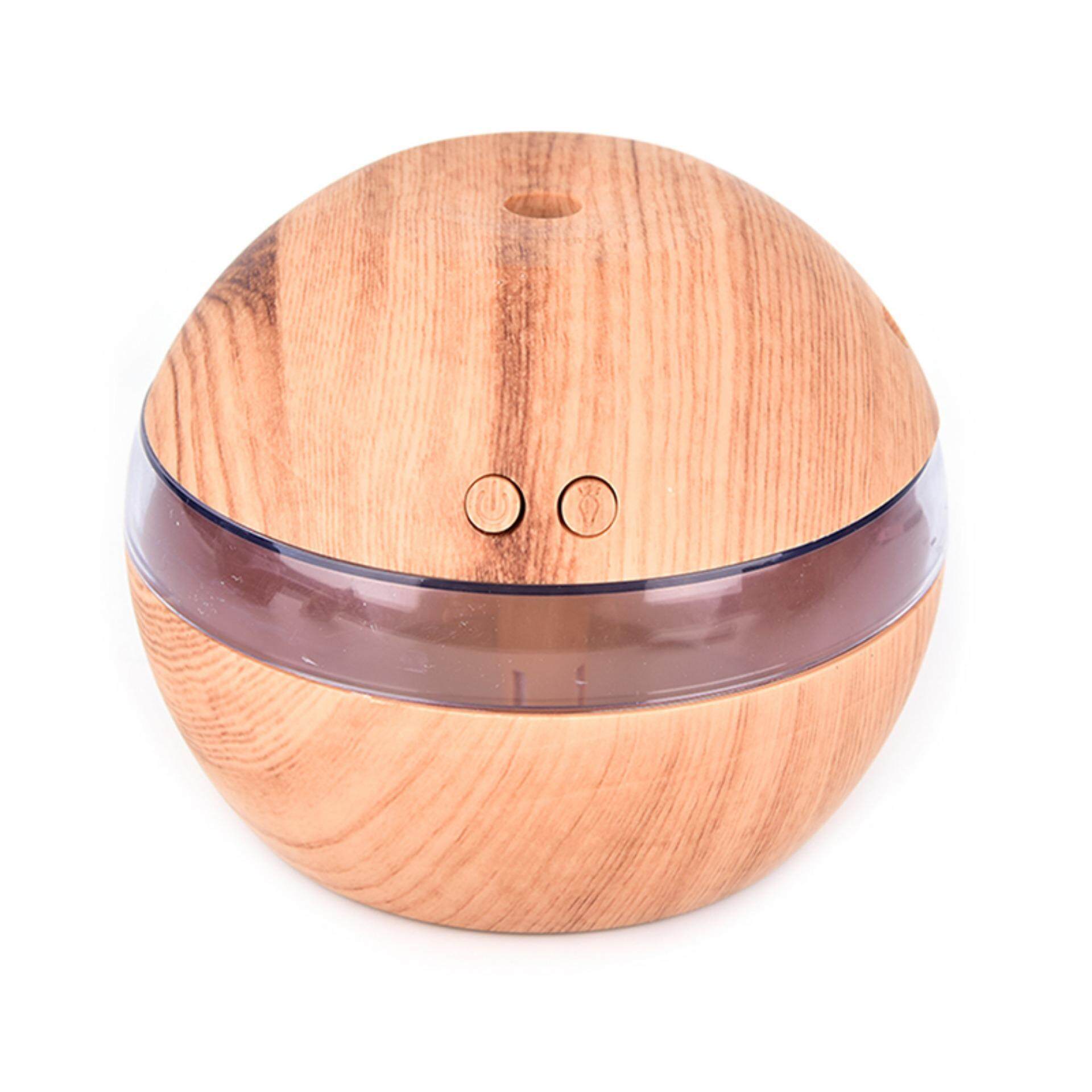 Air Aroma Essential Oil Diffuser Ultrasonic Electric Aromatherapy Humidifier Color:Light