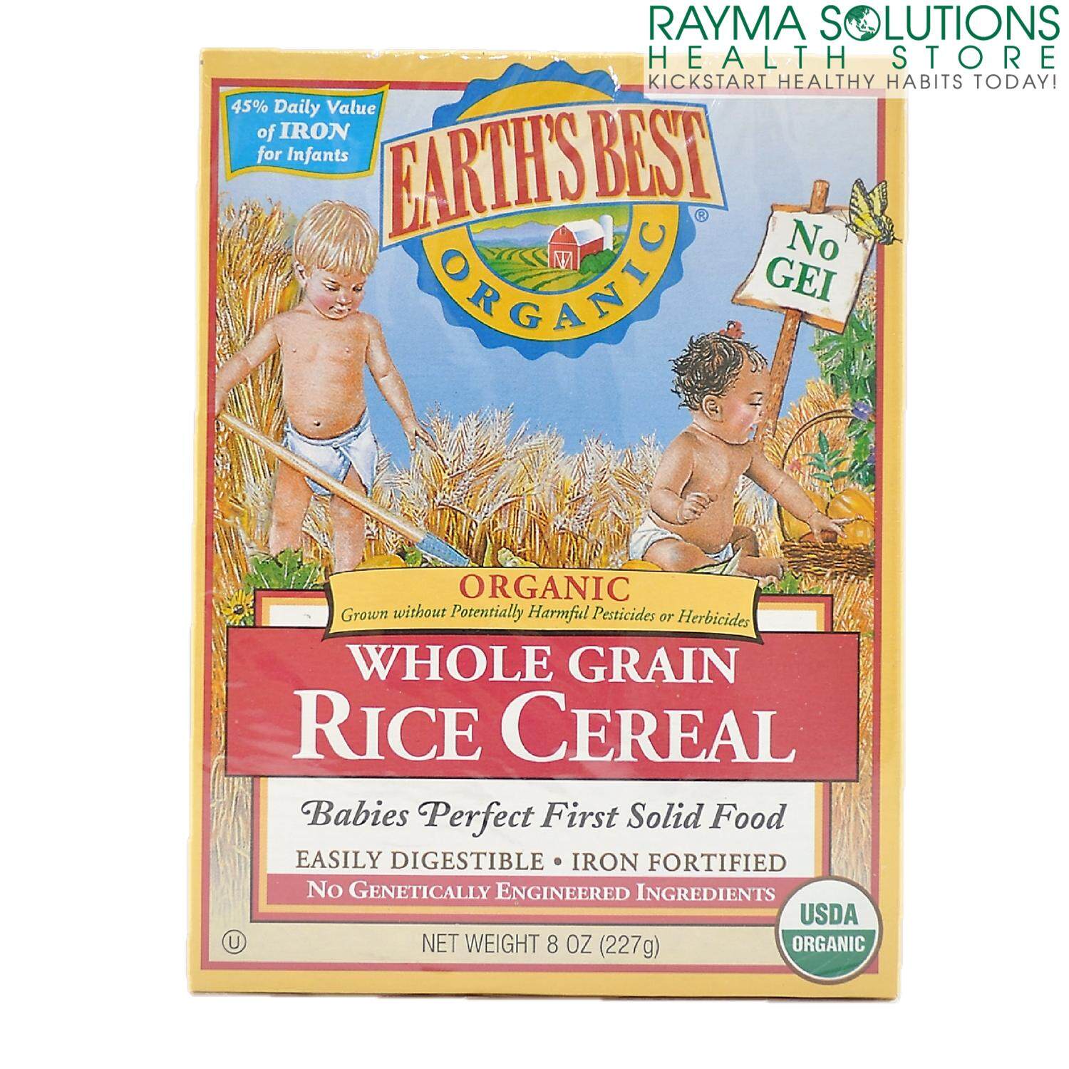 EARTH'S BEST ORGANIC Whole Grain Rice Cereal 227g