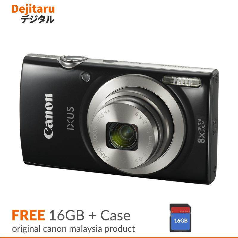 Canon Ixus 185 Digital Camera + Case + 16GB (Canon Malaysia Warranty)