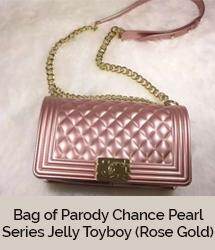 Bag of Parody Chance Pearl Series Jelly Toyboy (Rose Gold) Size Big.jpg