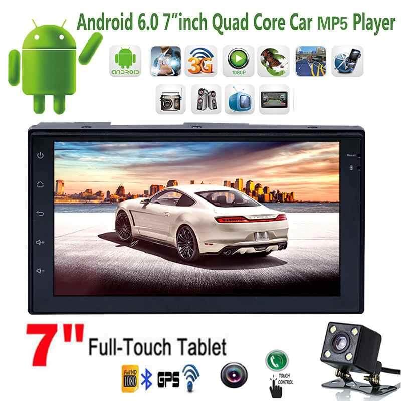 Burstore Android 6.0 HD Touch Screen Car Radio Stereo GPS /FM MP5 Player Wifi Bluetooth HD Touch Screen Car GPS/USB/WIFI/FM B 4-Core MP5 Player