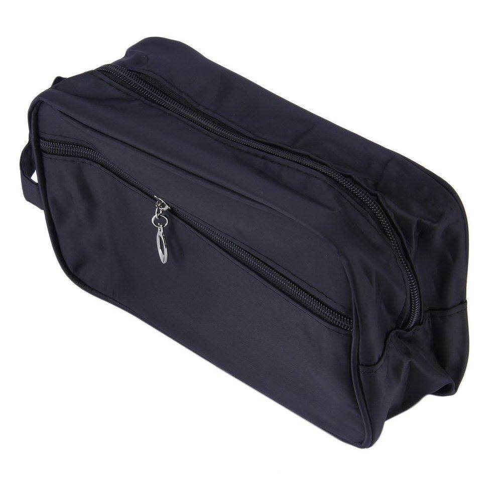 UINN Túi đựng đồ dùng cá nhân, hộp đựng mỹ phẩm tẩy trang du lịch, túi cá nhân nhỏ gọn màu đen cho nam và nữ - INTL