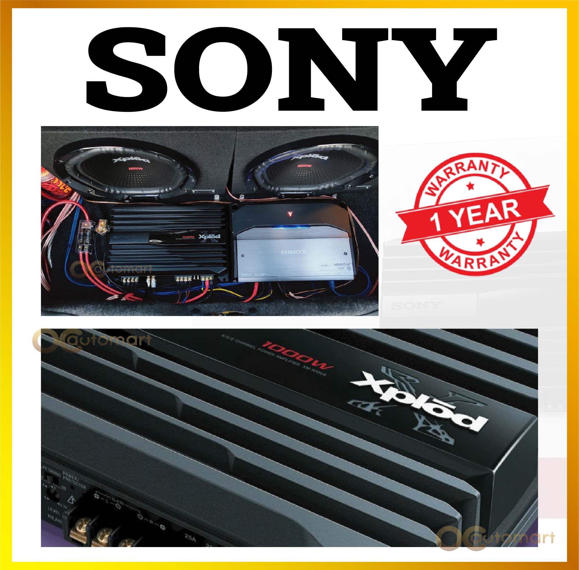 Sony Xm N Watts Channel Stereo Car Amplifier Channel Car