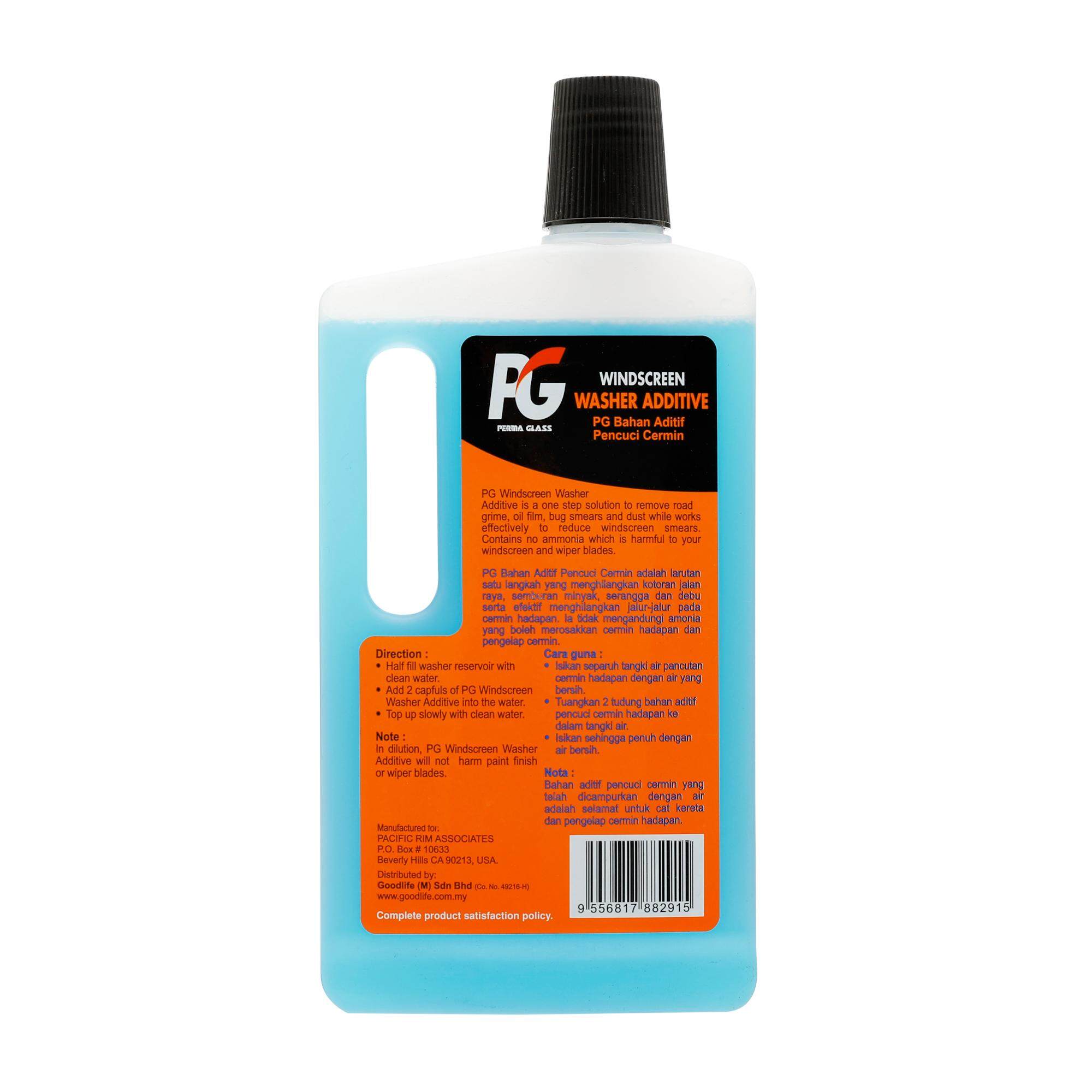 PG WINDSCREEN WASHER ADDITIVES (500ML) CAR CARE EXTERIOR Blue New