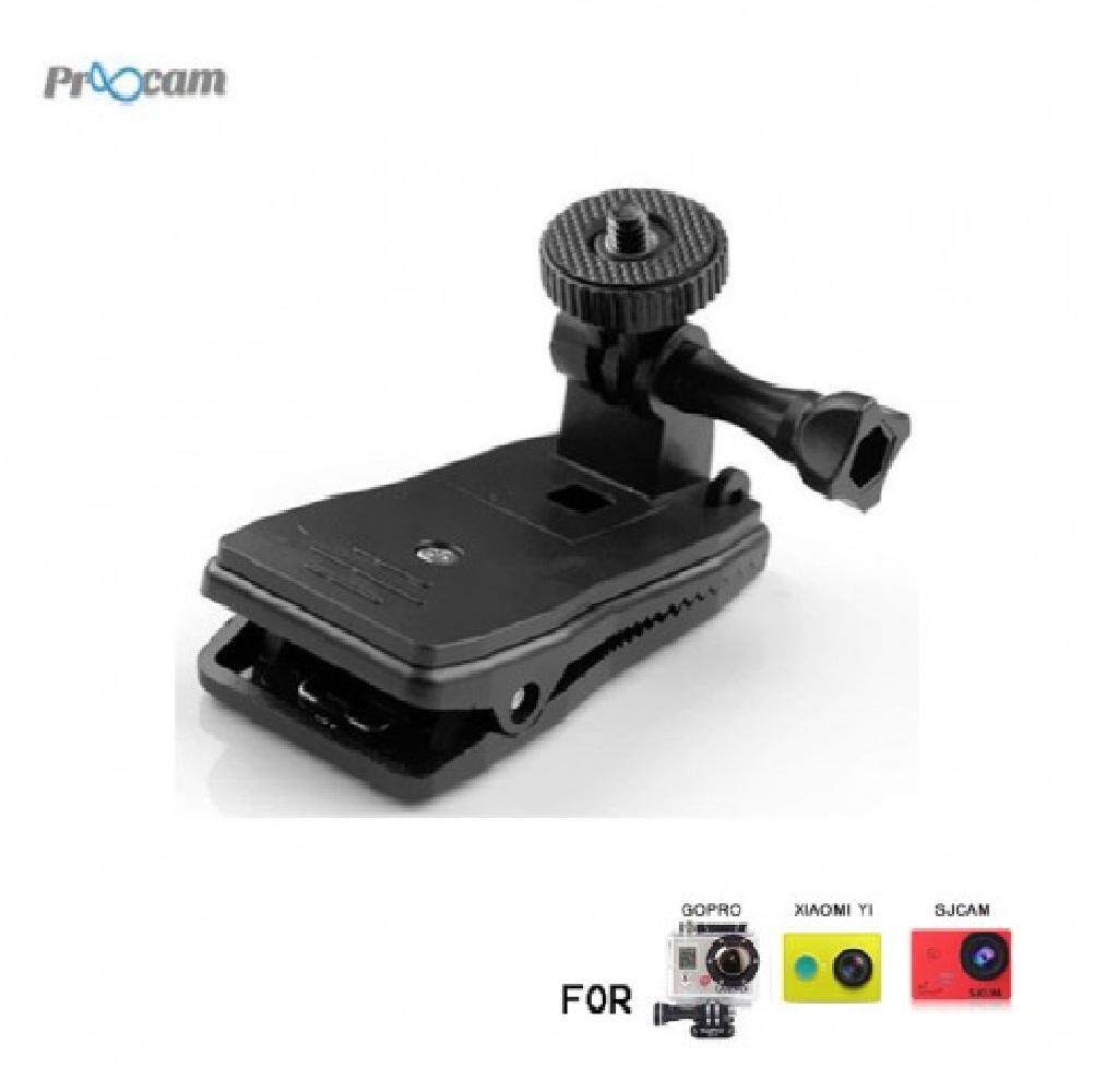 Proocam Pro-J200 Action Camera Clip Bag 360 degree rotatable Holder for Gopro and Mi yi camera ,SJ cam