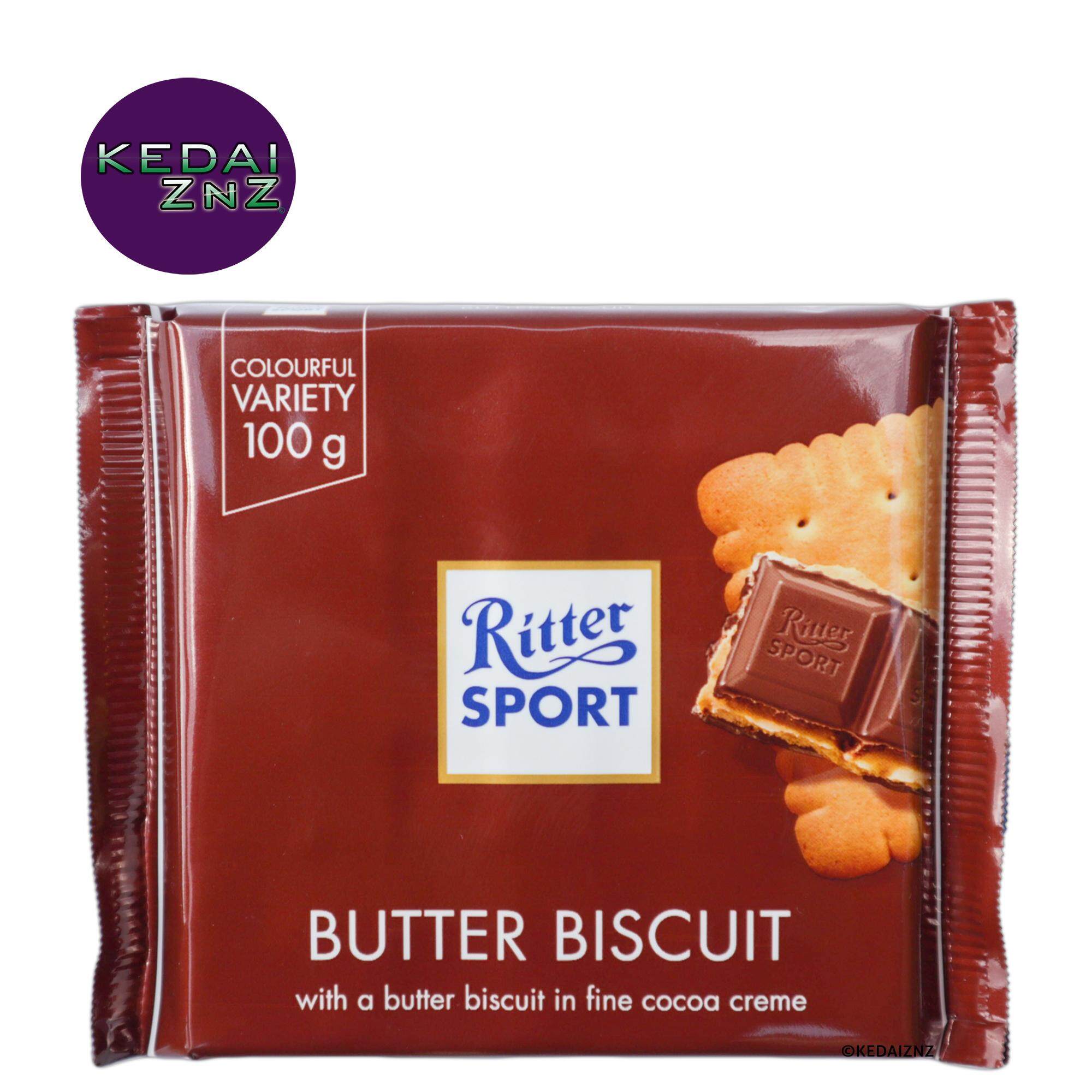 Chocolate Ritter SPORT Butter Biscuit Chocolate Bar 100g Coklat New