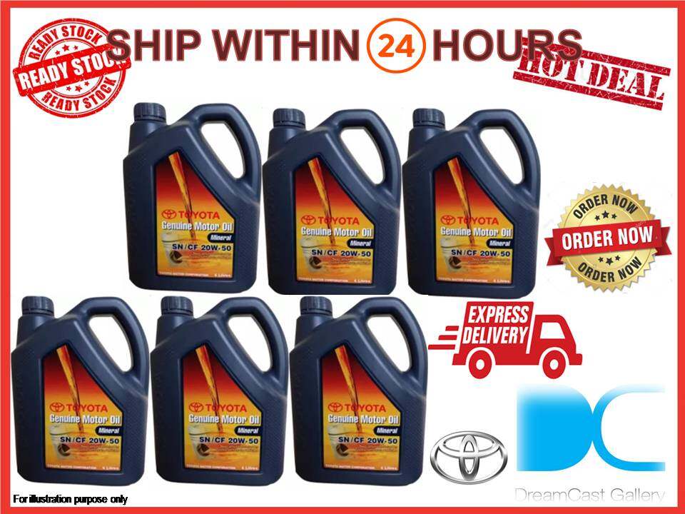 Toyota Genuine Sn Cf W Motor Mineral Oil Litres X Pcs Price