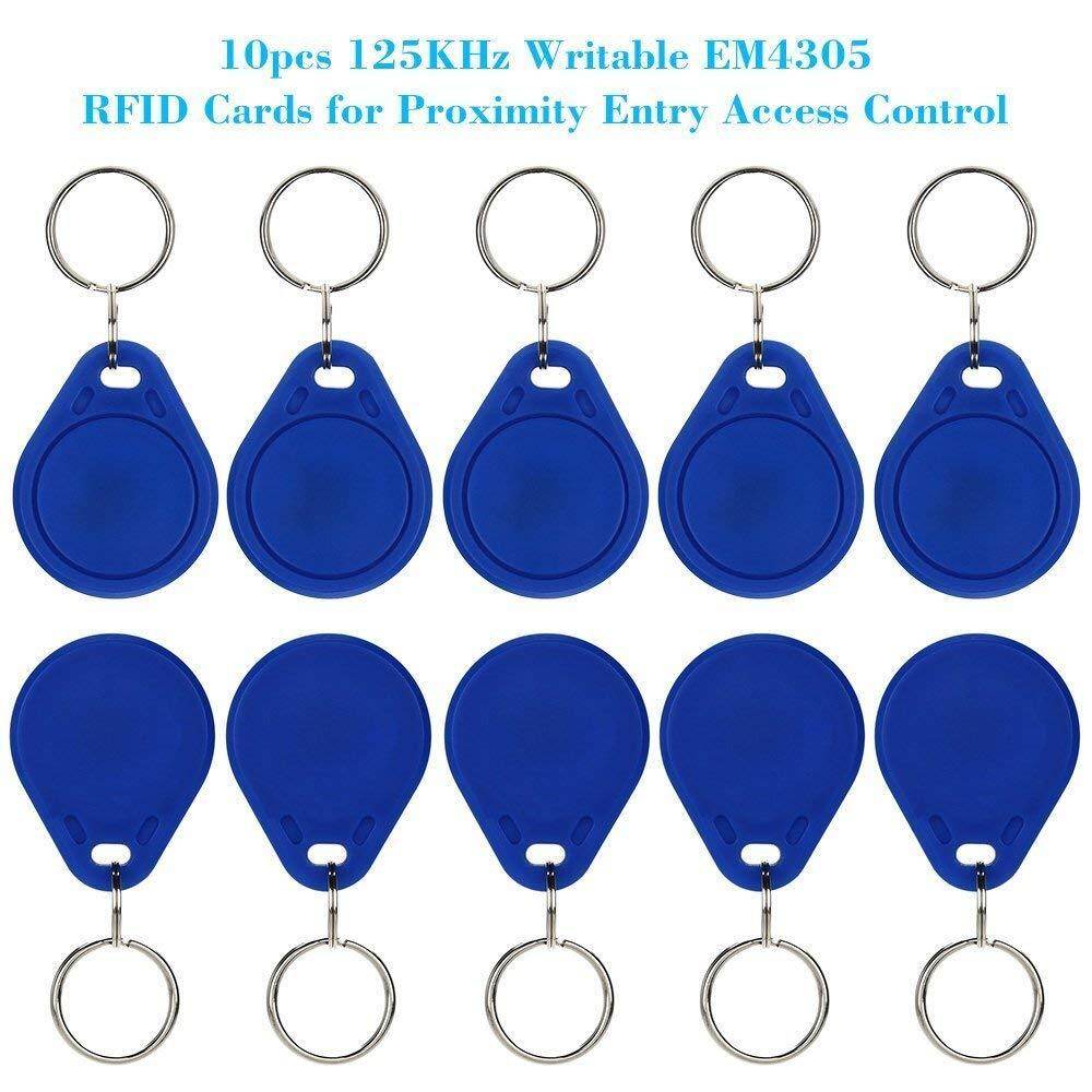 10 Chiếc Khóa Truy Cập Gần EM4305 T5577 Ghi Lại Có Thể Ghi Lại RFID 125KHz Chìa Khóa Fobs Thẻ ID