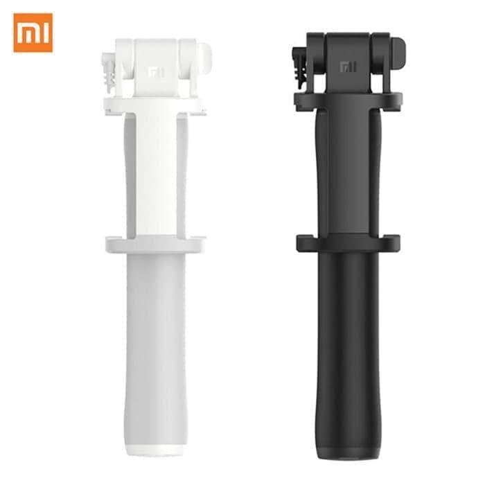 Original Xiaomi Mi Wired Selfie Stick Camera Shutter Monopod for iOS & Android Phone [Black / Grey]
