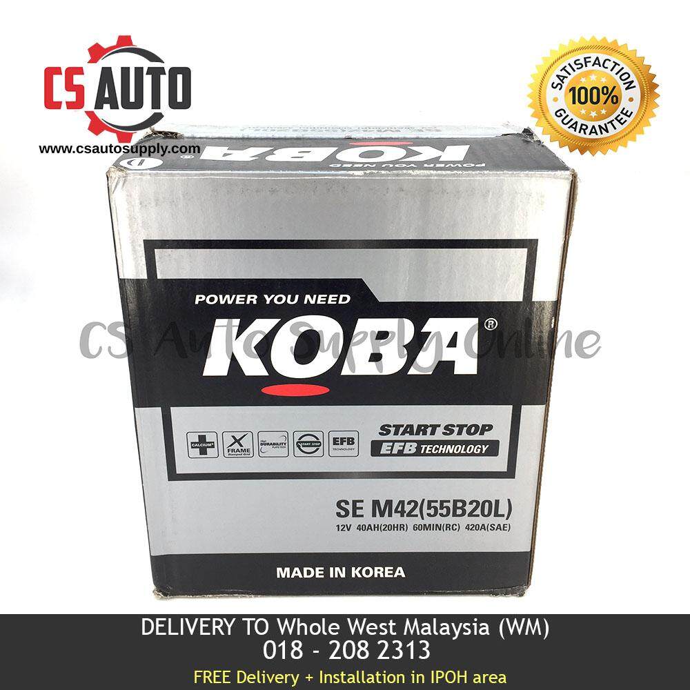 Koba M42 55B20L Battery MF for Perodua Bezza, Myvi 1.3 Advance Eco Idle