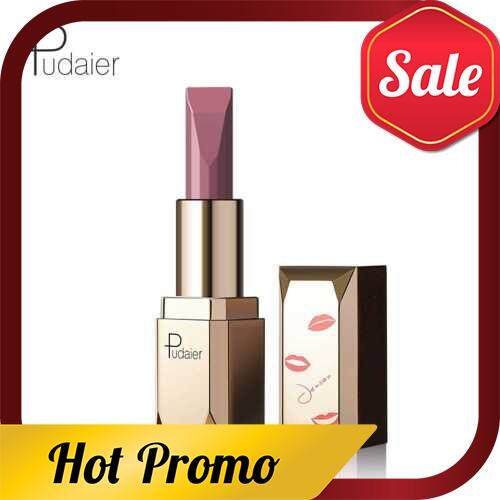 Pudaier Lip Makeup Pigments Waterproof Lipstick Nude Sexy Long Lasting