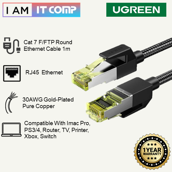 Ugreen Cat F Ftp Round Ethernet Cable M M M Gbps Ethernet