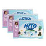 Hito Ultra Thin Baby Drypers, M 36', 3packs / bundle
