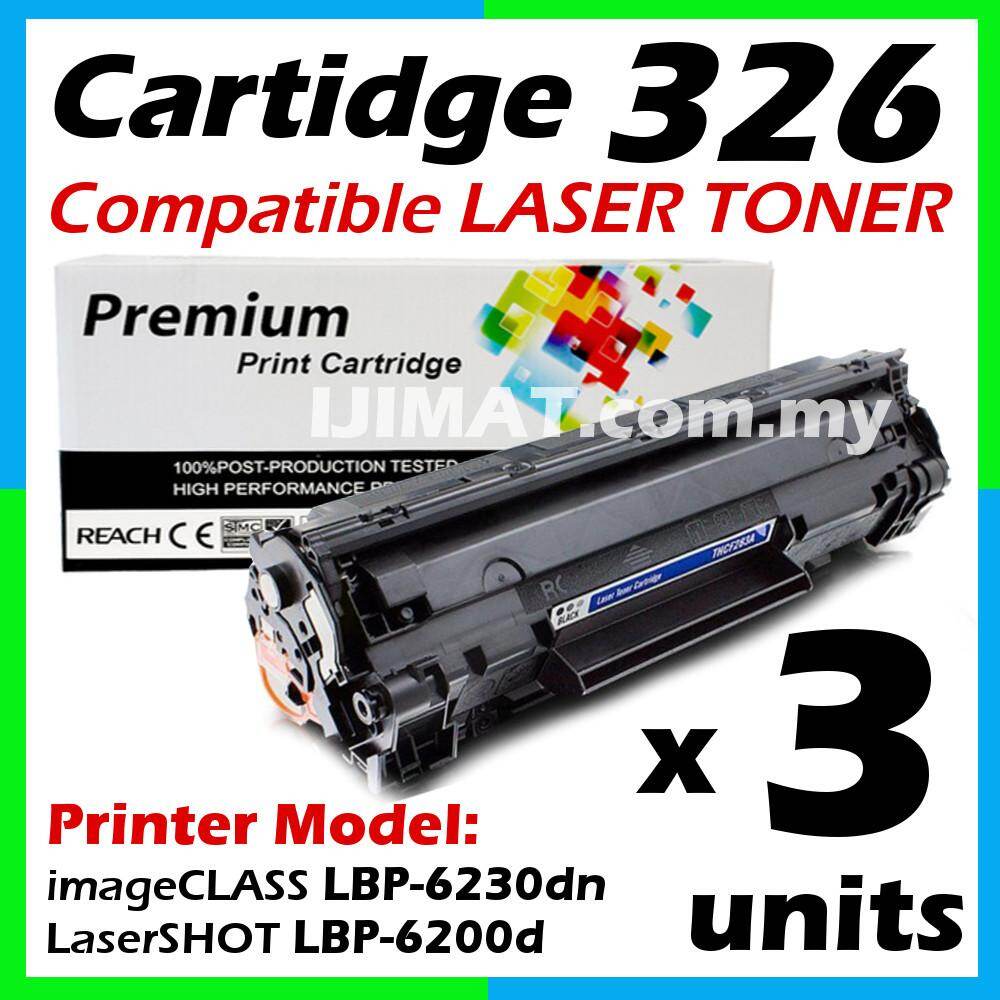 3 Units Compatible Canon 326 Cartridge 326 Cart 326 CRG326 High Quality Compatible Laser Toner 