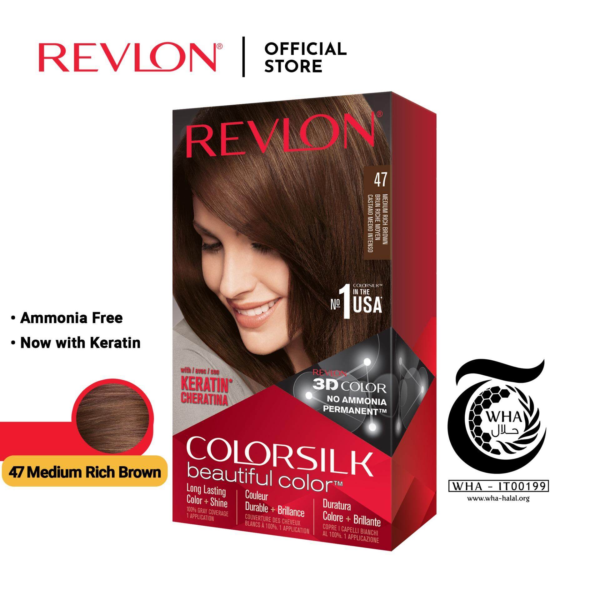Revlon Colorsilk Hair Color Permanent Dye Medium Rich Brown 47