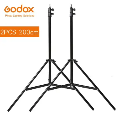 2x 2m Light Stand Tripod for Photo Studio Softbox Video Flash Umbrellas Reflector Lighting Bakcground Stand 200cm