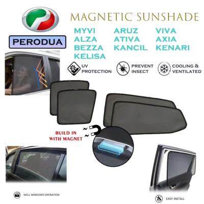 Magnetic Sunshade PERODUA Cars Ativa Axia Bezza Aruz Viva Kancil