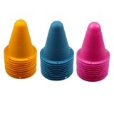 30 pcs Soft Anti-Break Skating Piles Kids Adult Skill Training Obstacle Path Roller Skate Skateboard Competition Tool Windproof Cup(Random Color)