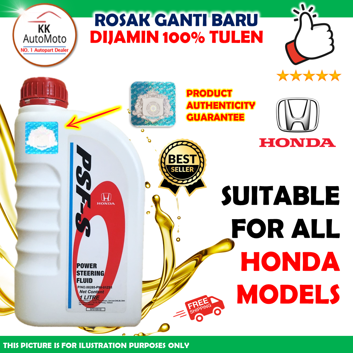 1 Botol X HONDA PSF S Power Steering Fluid Oil 1L Price Reviews WapCar