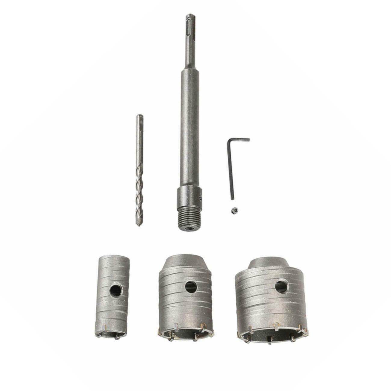 【Lỗ Mở Tường-】 Máy Cắt Cưa Xích SDS Plus 65Mm 50Mm 30Mm Bộ Mũi Khoan Tường Đá Xi Măng Bê Tông, Máy Cắt Mũi Khoan Chuôi Cho Gạch Bê Tông Xi Măng Đá