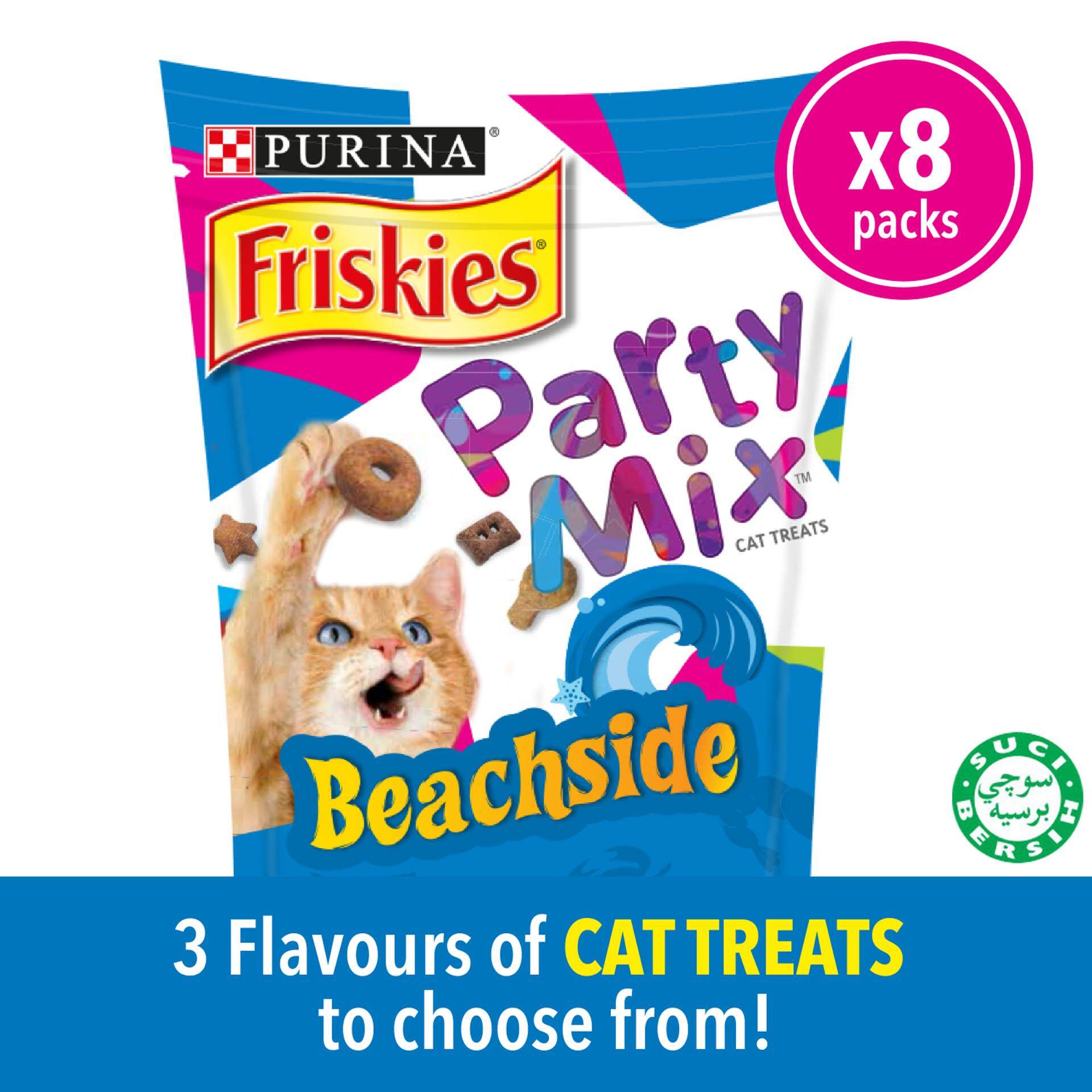 Friskies Party Mix Beachside Crunch Tuna Salmon Snapper Flavours