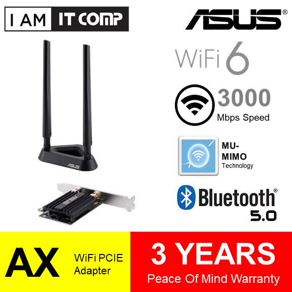 Asus Pce Ax Bt Ax Dual Band Pci E Wifi Ax Adapter Ofdma