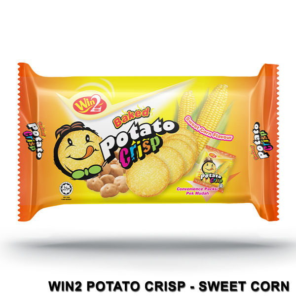 Win Sweet Corn Flavour Potato Crisp Crackers G G X S