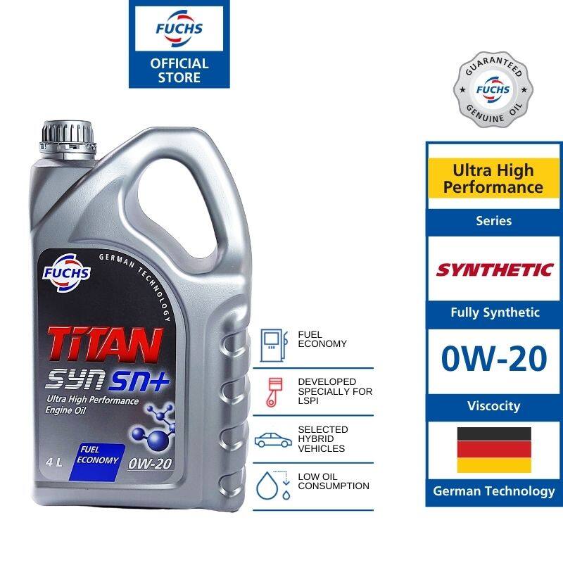 Titan SYN SN SAE 0W20 Fully Synthetic Engine Oil 4L LSPI Prevention