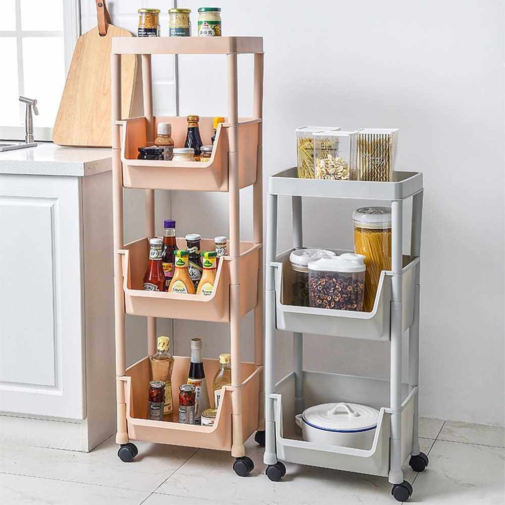 Best Selling Storage Trolley Rolling Cart Kitchen Tier Wheel Storage