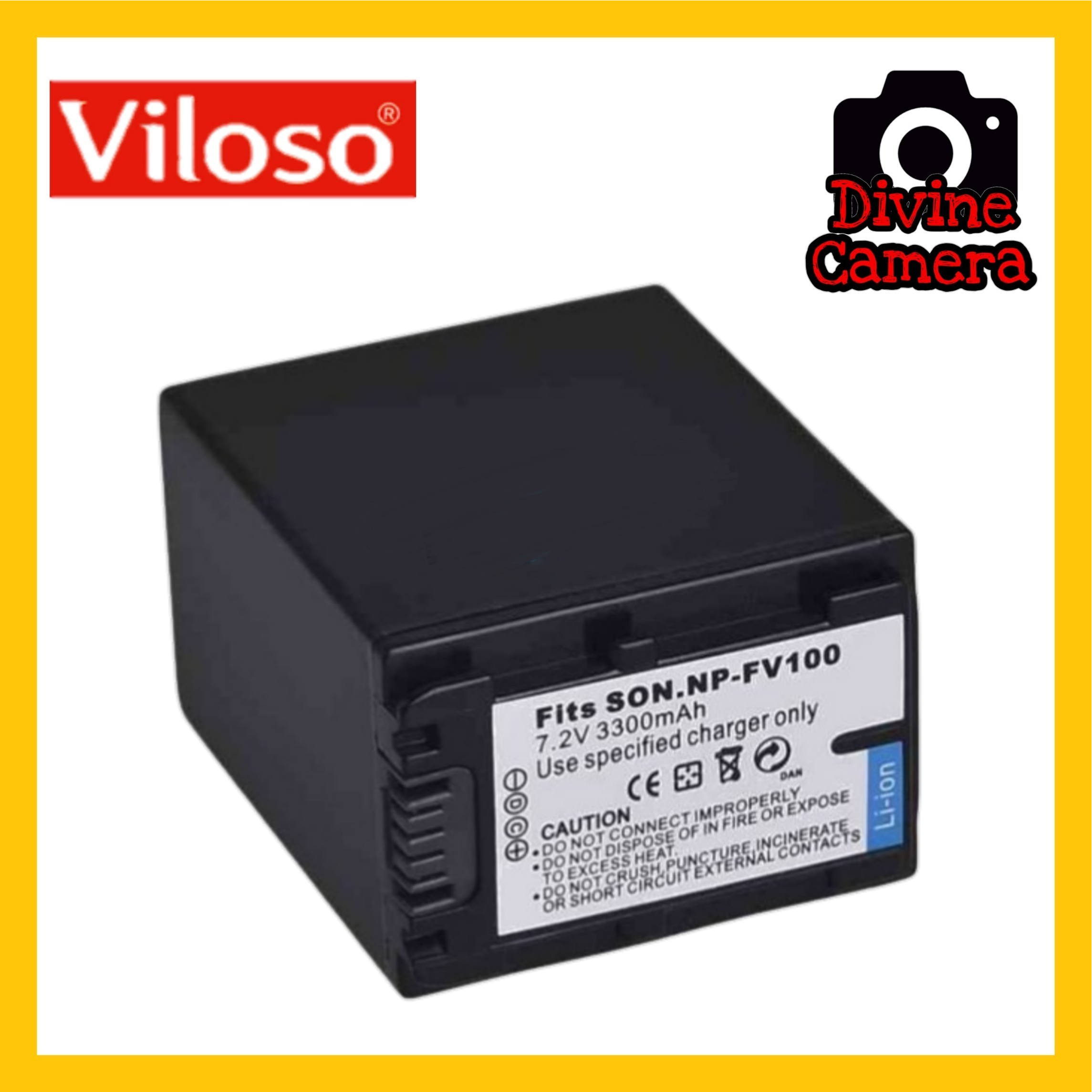 Viloso Sony NP FV100 FV100 Battery Lithium Ion For NEX VG30 NEX VG900