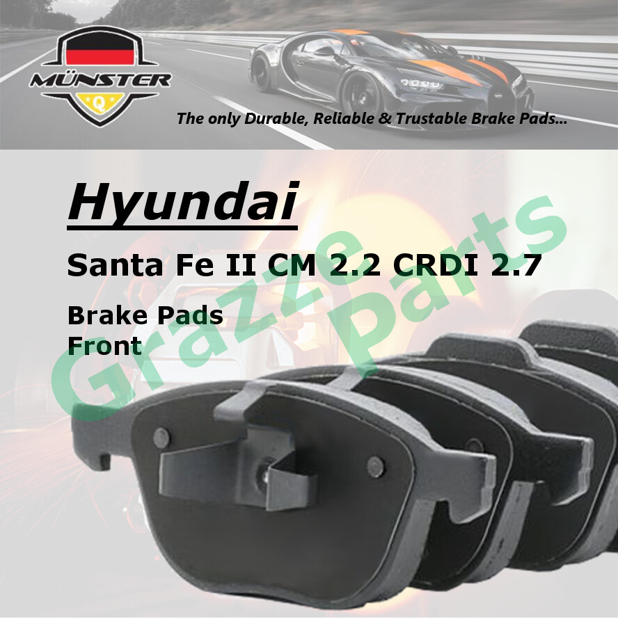 Münster Disc Brake Pad Front for Hyundai Santa Fe II CM 2 2 CRDI 2 7 V6