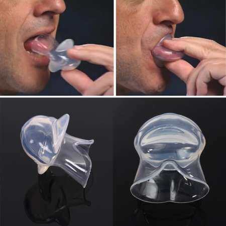 Silicone Anti Snoring Tongue Retaining Device - Sleep Aid