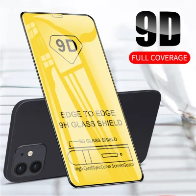 9D Anti-fingerprint Full Cover Edge to edge Coverage Tempered Glass For iPhone 12 11 13 Pro X XR XS Max 6 7 8 6s Plus 12 mini SE 2020 Screen Protector