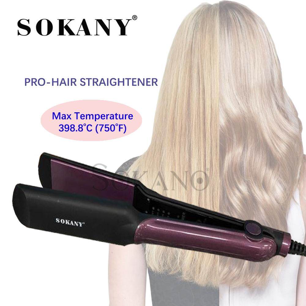 SOKANY SY6505 PRO-HAIR STRAIGHTENER Ceramic Heating Plate Hair Straightener Styling Tools With Fast Warm-up Thermal Performance