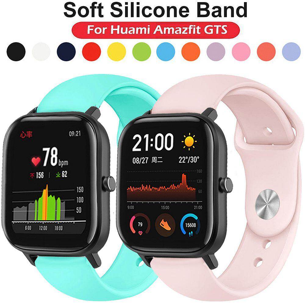 Dây Đeo Đồng Hồ Thay Thế 20Mm Cho Xiaomi Amazfit GTS/GTR Dây Đeo Đồng Hồ Silicon 42Mm/Bip Lite Dây Đeo Đồng Hồ Thể Thao