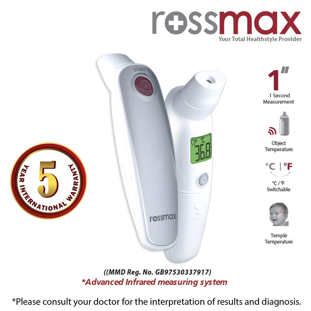 Rossmax Non Contact Temple Thermometer Model HA500