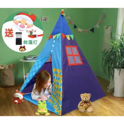 FREE LED Lamp + Kids Toys Play Tent Indian Tent Playhouse Balls Pool