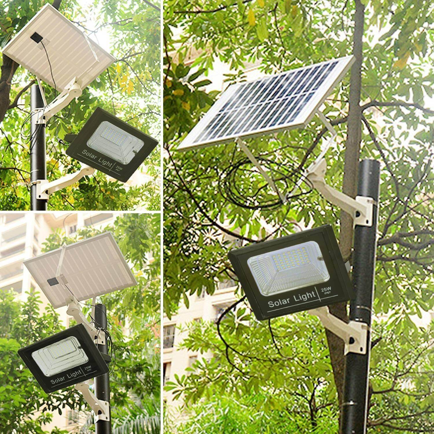 Solar Flood Light Lighting 42LED Outdoor Solar Light with Waterproof IP67 Smart Remote Solar Spotlight for Home Garden Yard Lawn Pool