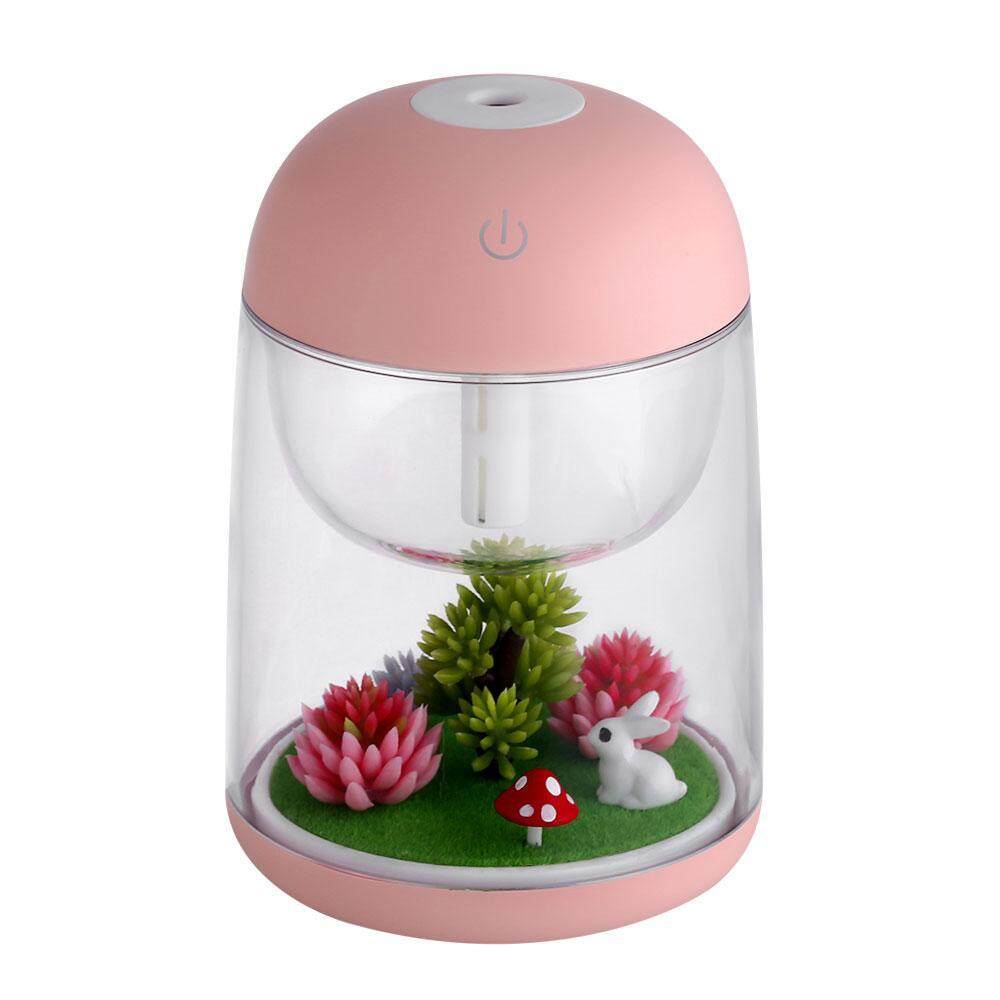 Yjjzb Mikro Lanskap Warna-warni Malam Ringan Rumah Purification Humidifier Esensial Minyak USB Dapat Diisi Daya Rumah Room Mini Udara Humidifier untuk Bayi kamar Tidur-Internasional