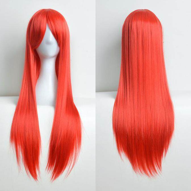 Jual Seksi Modis 80 Cm Teguran Panjang Lurus Teguran Cosplay Pesta Kostum Rambut A2 A3 Rowellshop-Internasional